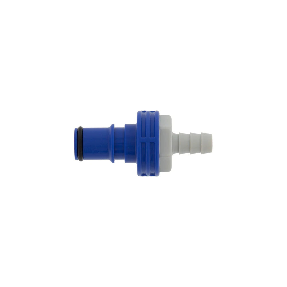 Blue Male Connector 1/4" (6 mm)