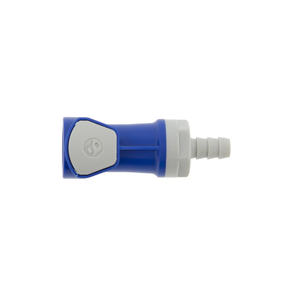 Blue Female Connector 1/4" (6 mm)