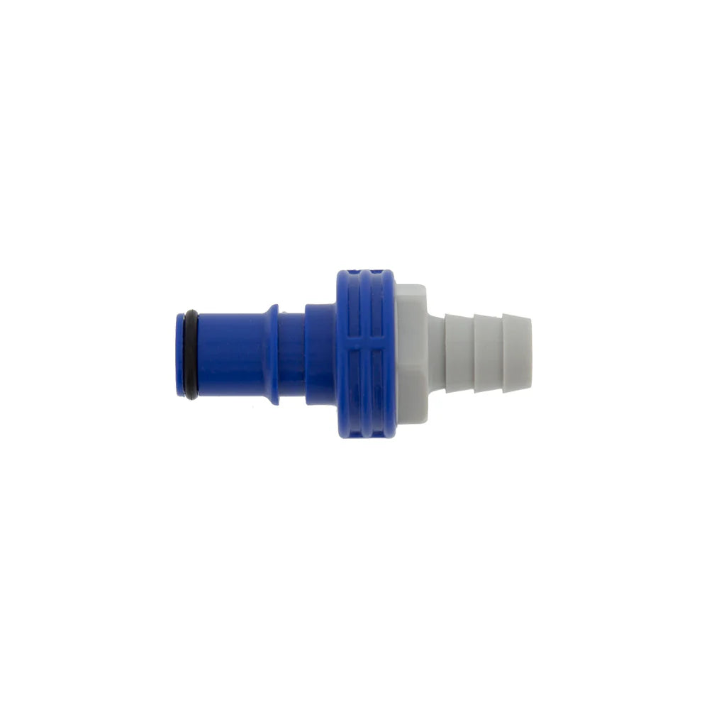 Blue Male Connector 3/8" (10 mm)